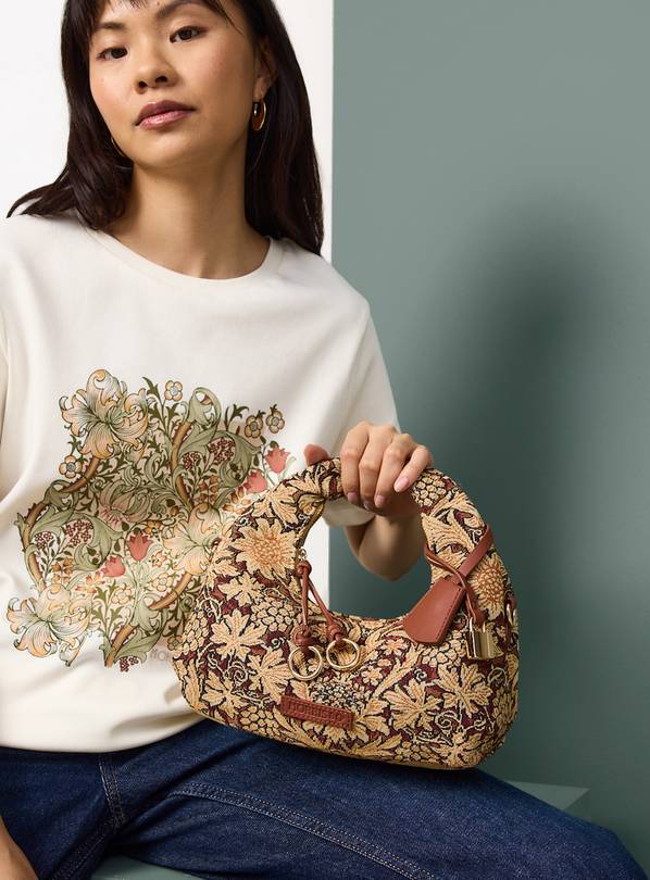 Red Morris & Co x Tu Tapestry Floral Handbag  One Size